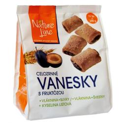 Suienky celozrnn Vanesky so slivkami 200g