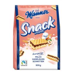 Obltky Manner Snack Minis  lieskovooriekov 300g