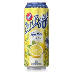 Pivo Zlat Baant 0% nealko radler 6x0,5l Citrn plech