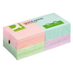 Bloky Q-CONNECT pastelov76x76mm 12x100 l