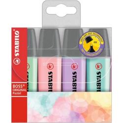Sada zvrazovaov STABILO BOSS pastel 4S