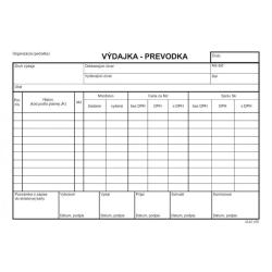 Vdajka - prevodka A5 s DPH samoprepis s kart.oblkou a podlokou