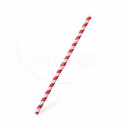 Slamka papierov pirla erven `JUMBO` O8mm x 25cm [100 ks]