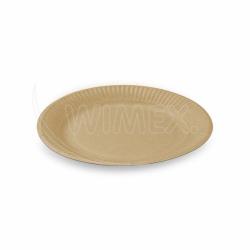 Papierov tanier (FSC Mix) nepremastiten kraft O18cm [100 ks]
