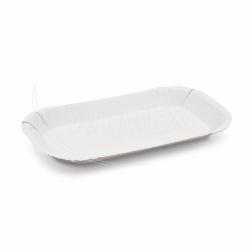 Papierov miska nepremastiten ovlna biela 23 x 15 x 2 cm [100 ks]