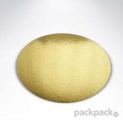 Okrhly hrub podnos (25ks) 26cm zlat
