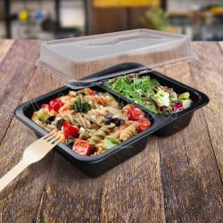 Vieko (PP) vratn priehadn 227 x 178 x 37 mm pre menu misu Reware Lunch [20 ks]_4