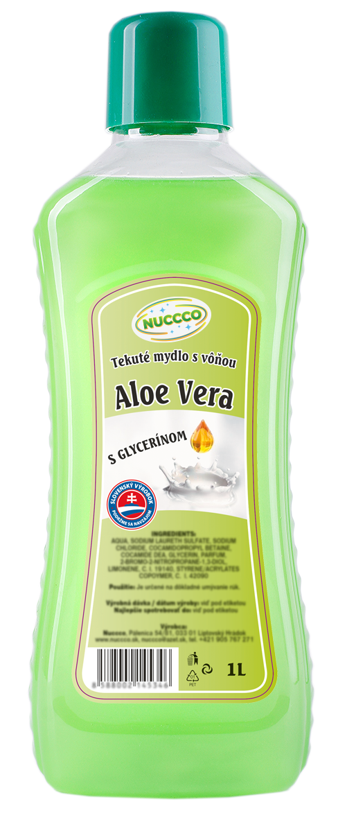 NUCCCO Tekut mydlo Aloe Vera Zelen 1 L