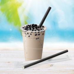 Slamka papierov Bubble Tea ierna O12mm x 21cm jednotlivo balen [100 ks]_3